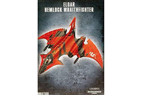 Warhammer 40k Craftworld Aeldari Hemlock Wraithfighter Kit - 61-Piece Plastic Miniature For Wargaming