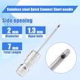 thumbnail image 6 of 4 Pack High Pressure Washer Nozzle Kit, 1/4 Inch Quick Connect Stainless Steel Extension for Washing Machine Drum Gap, Ac Coil, Rv Water Heater Flush, Narrow Crevice Vehicle Maintenance, 6 of 8