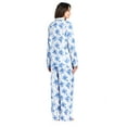 thumbnail image 3 of Casual Nights Women's Long Sleeve Notch Collar Floral Pajama Set, 3 of 5