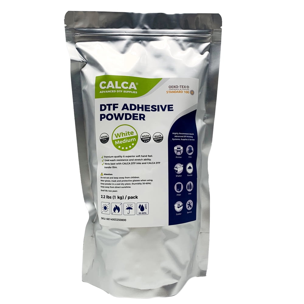 CALCA 5 Pack 11Lbs  DTF Powder Direct to Film TPU Digital Transfer Hot Melt Adhesive DTF Transfer Powder 2.2Lbs / Pack