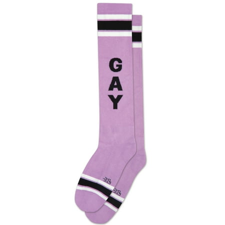 

Gay Unisex Athletic Knee Socks by Gumball Poodle Size Regular
