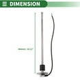 thumbnail image 3 of Unique Bargains Fuel Sending Unit and Gauge Kit Boat Fuel Sending Unit Marine Fuel Sender Unit 18.11" Metal Silver Tone Black 1 Set 0-190 Ohm, 3 of 6