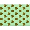 thumbnail image 1 of Ahgly Company Machine Washable Indoor Rectangle Transitional Mint Green Area Rugs, 6' x 9', 1 of 7