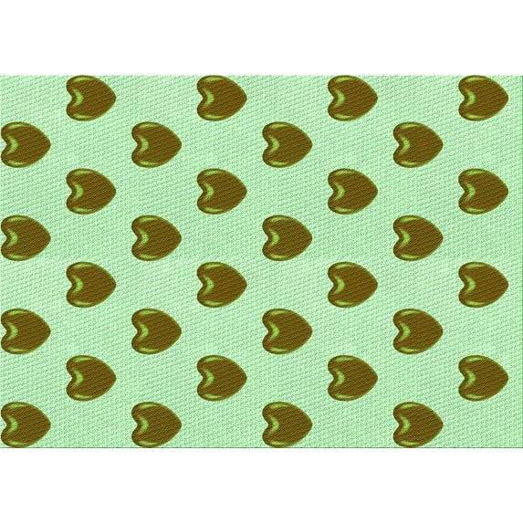 Ahgly Company Indoor Rectangle Patterned Mint Green Area Rugs, 8' x 12'