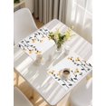 thumbnail image 5 of Spring Flowers Placemats Set of 8, Modern Simple Floral Plants Lines Art Placemats for Dining Table, Place Mats for Kitchen Tabletop, Waterproof Wipeable Dining Table Mats Set, 5 of 9