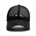 thumbnail image 3 of Unisex Breathable Full Mesh Baseball Cap Quick Dry Running hat Lightweight Cooling Water Sports Hat,Black, 3 of 12