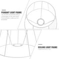 thumbnail image 2 of Shisuyan DIY Lampshade Frame Replacement Lamp Shade Holder For Desk Lamp Table Lamp, 2 of 8