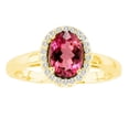 thumbnail image 1 of Ilano Collection R50916-14Y-RB-86-vs2 8 x 6 in. 14K Yellow Gold Oval Rubilite VS2 Gemstone Ring, 1 of 1