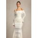 thumbnail image 2 of Vestido Bellabarnetten Falae vestido largo de manga larga con pliegues, 2 of 6
