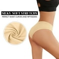 thumbnail image 5 of Loritta Seamless Underwear for Women No Show Bikini Panties Stretch Silky Invisible Hipster 6 Pack, 5 of 6