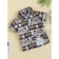 thumbnail image 3 of Bagilaanoe Toddler Baby Boy Summer T-shirt Geometric Printed Short Sleeve Shirt 3M 6M 12M 18M 24M 3T Kids Casual Tops, 3 of 8