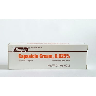 Rugby Capsaicin Cream 0.025% Pain Relief 60g /each ( 2 pack )