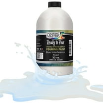 Pouring Masters Blue Interference Pearl Special Effects Pouring Paint - Quart Bottle - Acrylic Ready to Pour Pre-Mixed Water Based for Canvas, Wood, Paper, Crafts, Tile, Rocks and More