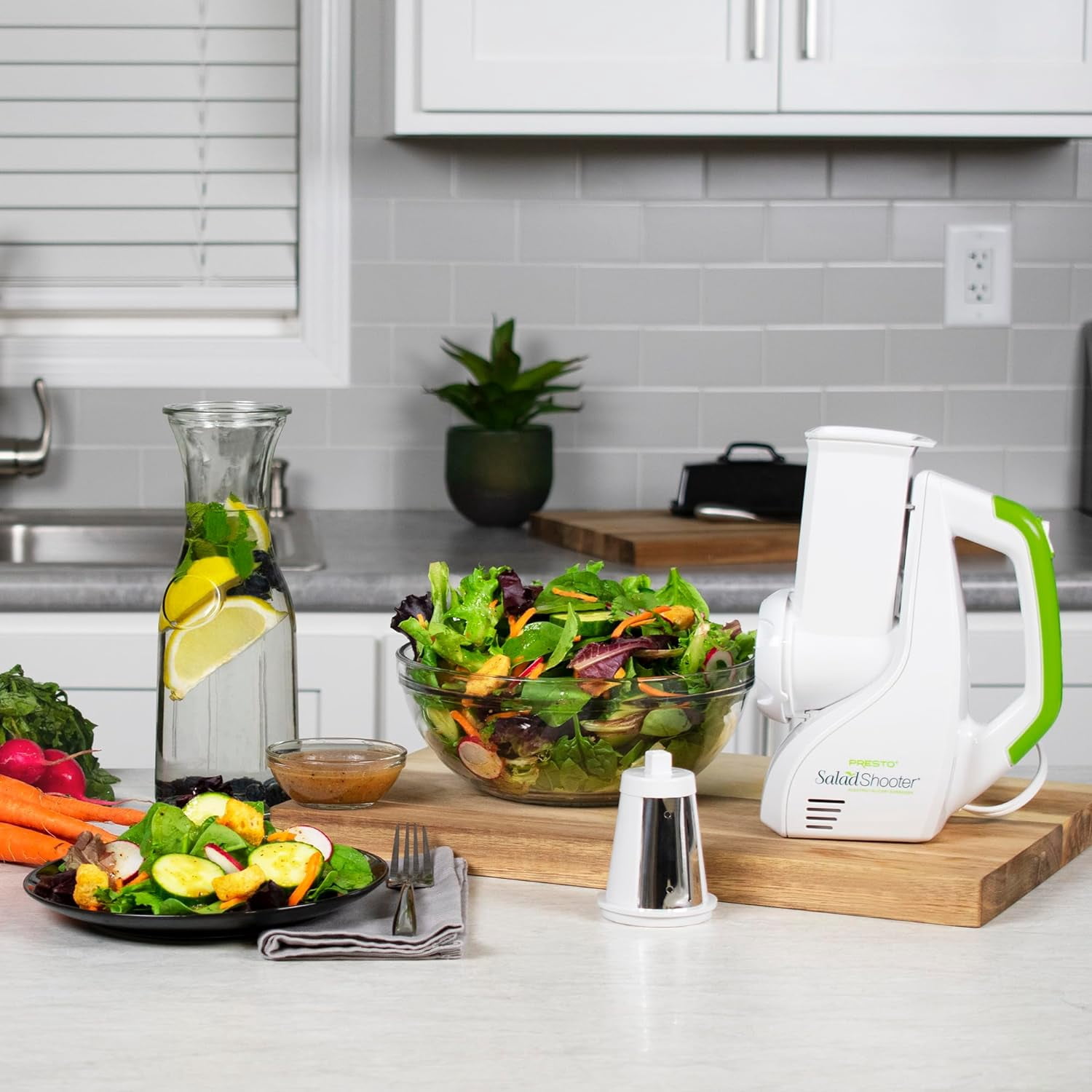 Presto Shooter Electric Slicer/Shredder, White