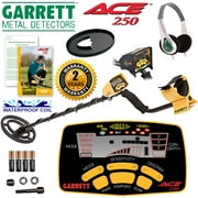 Garrett ACE 250 Metal Detector w/ Headphones, Coil Cover & Rain Cover