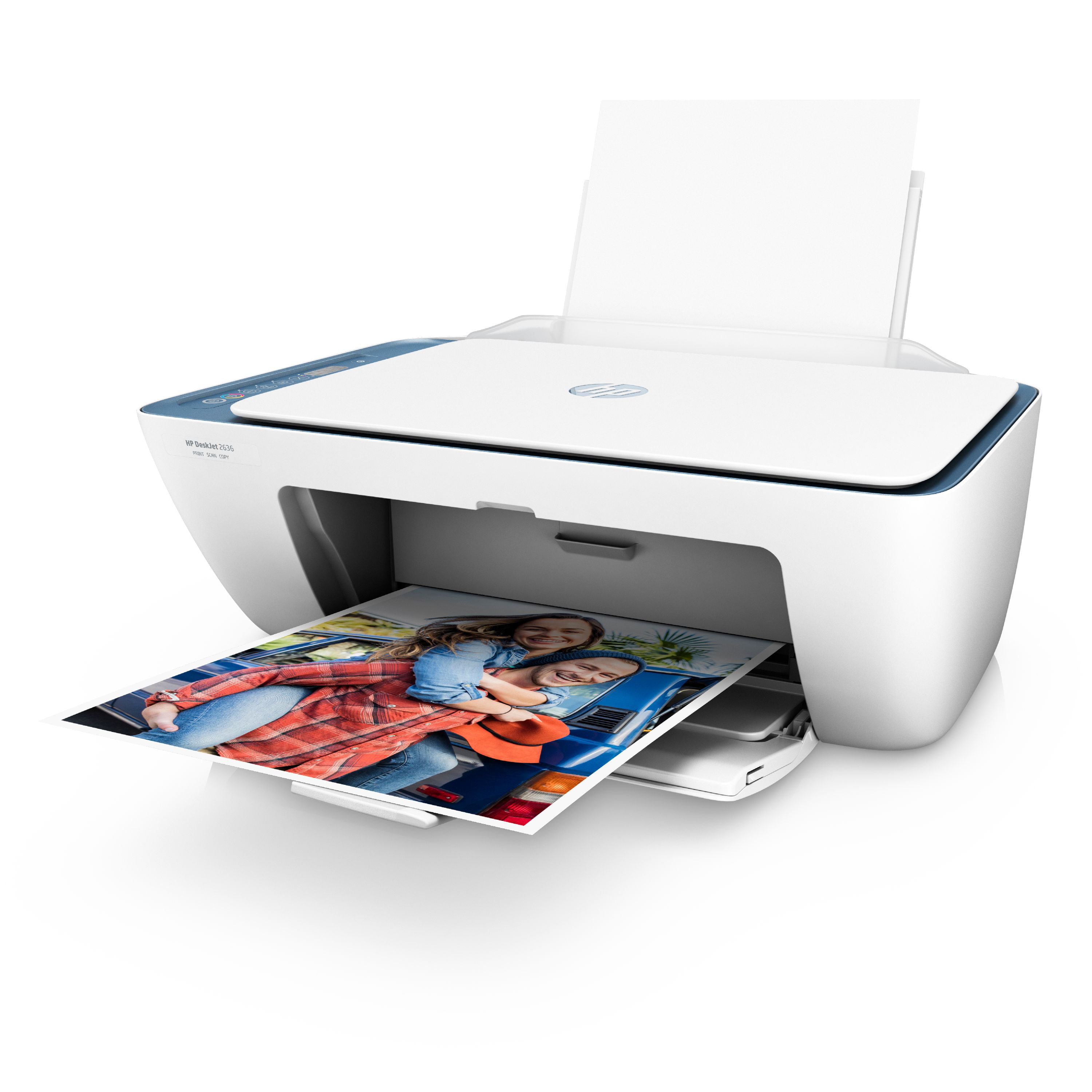 besværlige Slagskib klatre HP DeskJet 2636 Wireless All-in-One Color Inkjet Printer, Blue - Walmart.com