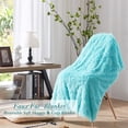 thumbnail image 7 of Softlife Extra Soft Faux Fur Throw Blanket with Sherpa Warm Underside, 50"x60" , Blue, 7 of 7