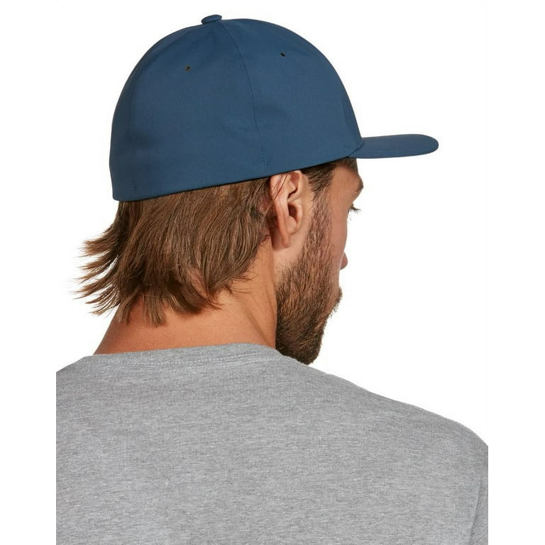 Nixon Men\'s Horizon Blue) Quick Hat FlexFit Dry (Small/Medium, Delta FF Cap