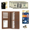 thumbnail image 6 of Kattee Men's Vintage Genuine Leather Long Wallet for Checkbook Credit Cards, 6 of 7