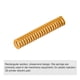 thumbnail image 3 of Troquel Resorte, 8mm OD 45mm Largo Espiral Estampado Ligera Carga Compresión Troquel Resortes para Impresora 3D Eléctrica Pieza, Amarillo Unique Bargains Muelle de matriz de compresión, 3 of 5
