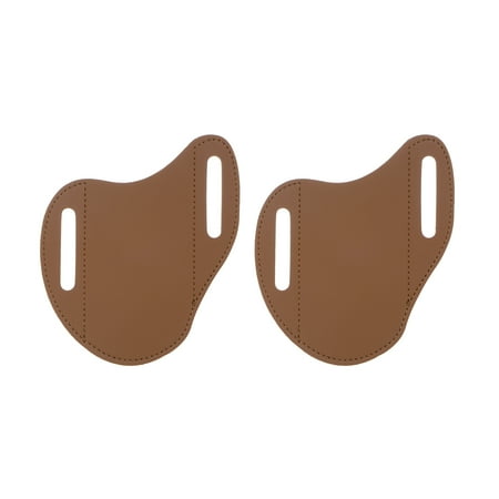 

Uxcell 2pcs Leather Pocket Knife Sheath 4.3 x 5 PU Leather for Camping Hiking Climbing Brown