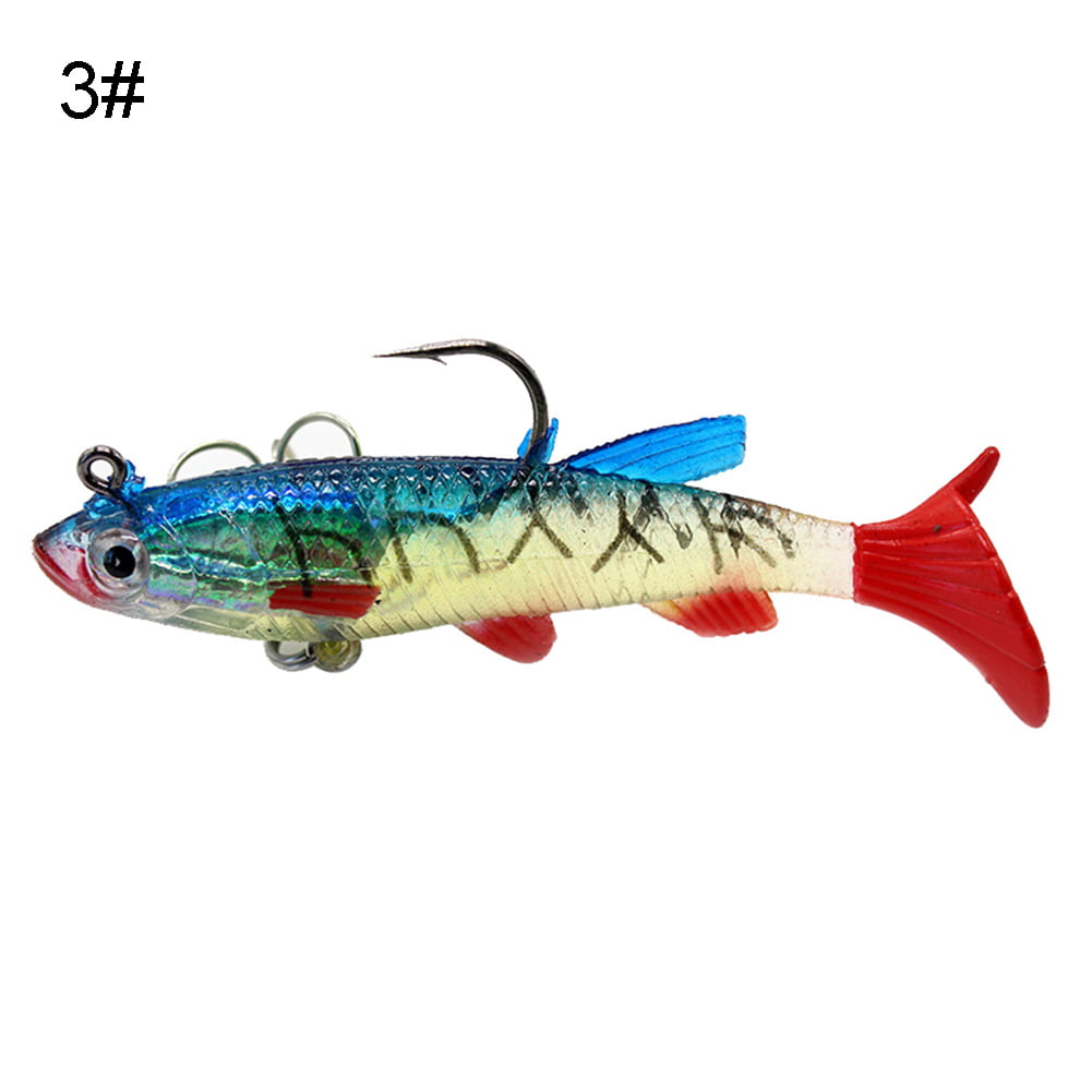Topwater Bass Lures,5pcs Fishing Lure with Floating Rotating Tail Treble  Fishing Hooks Lifelike 3D Eyes Artificial Swimbaits Slow Sinking Hard Bait  for Trout Walleye Pike Musky 4.33inch-5pcs - Yahoo Shopping