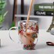 thumbnail image 5 of 2PCS Fillings Dry Flowers Double Wall Glass Cup with Handle Heat Resistant Hot Cold Beverage Tea Coffee Insulated Mug, 5 of 5