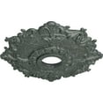 thumbnail image 3 of Ekena Millwork 18"OD x 3 1/2"ID x 1 1/2"P Riley Ceiling Medallion (Fits Canopies up to 4 5/8"), Hand-Painted Athenian Green Crackle, 3 of 5