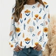thumbnail image 4 of Durtebeua Casual Sweatshirts For Women Long Sleeve Casual Pullovers Fall Casual Warm Tops, 4 of 4