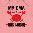 thumbnail image 4 of Inktastic Oma Loves Me Grandson Boys or Girls Baby Bodysuit, 4 of 5