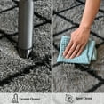thumbnail image 6 of Pentantan 5ft x 8ft Shag Area Rugs for Living Room, Modern Grid Fluffy Bedroom Carpet, Black & Gray, 6 of 8