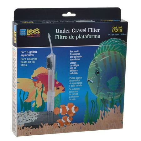 Lees Undergravel Filter - Lees Original Undergravel Filter 20 Long x 10 Wide (10 Gallons) - Pack of 2