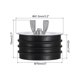 thumbnail image 2 of 1 PCS 3 Inch Steel Mechanical Test Pipe Plug Sewer Cleanout Cap Cover Black, 2 of 6