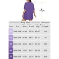 thumbnail image 4 of SHOWMALL Women's Plus Size Short Sleeve Cardigan, Purple 5X Open Front Lightweight Kimono Jacket for Spring Summer Fall, 4 of 7