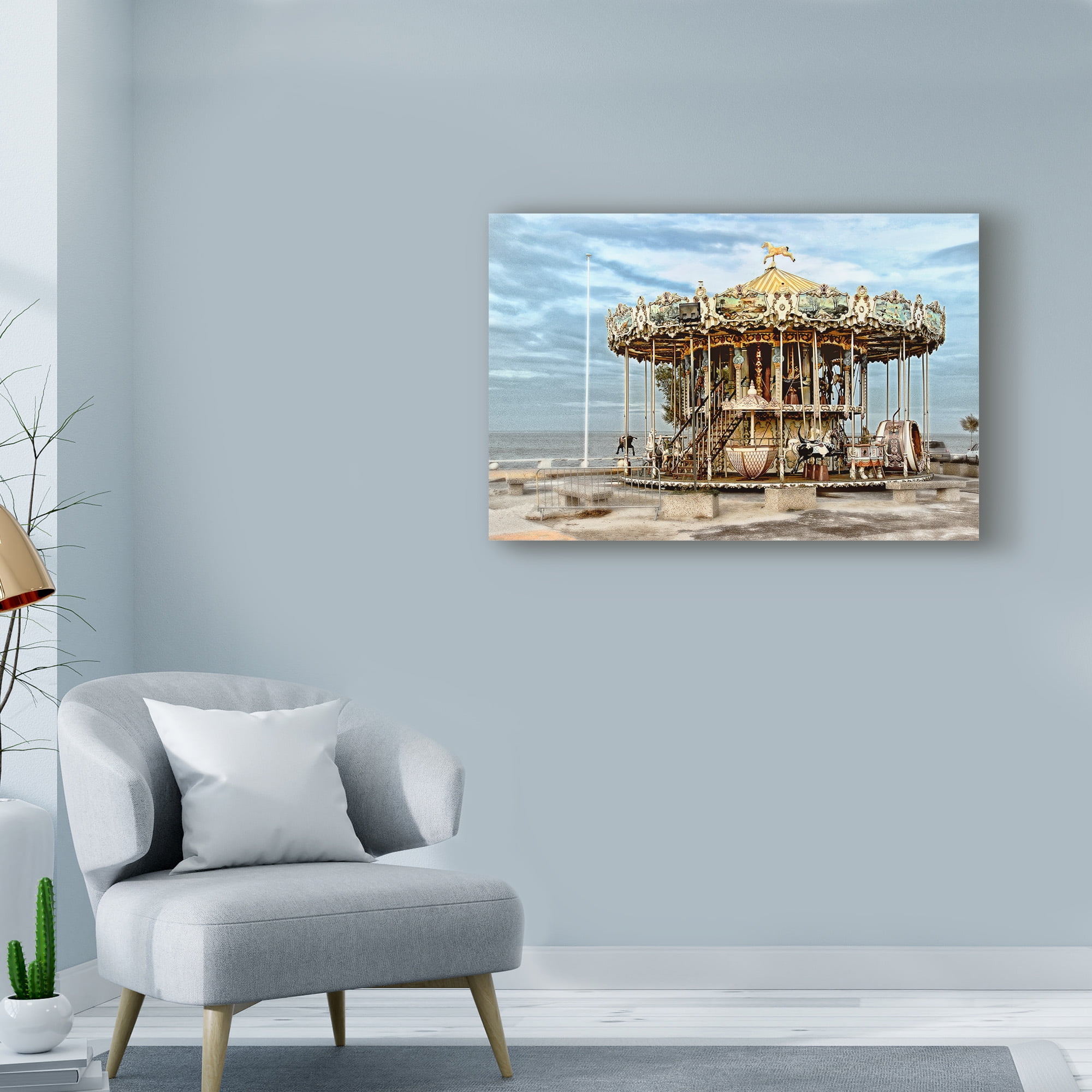Trademark Fine Art 'Arcachon Carousel' Canvas Art by Colby Chester