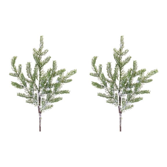 Melrose Set of 2 Snowy Pine Artificial Christmas Sprays 28"