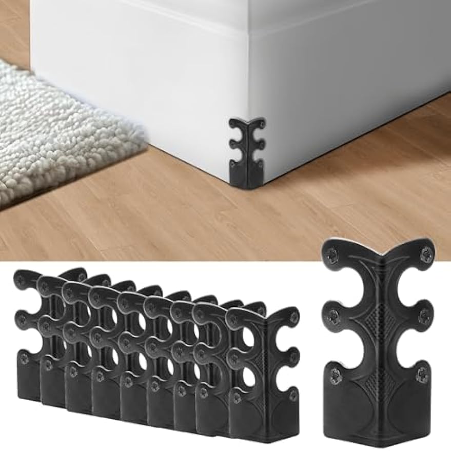 1.88 IN Baseboard Corner Protectors, Corner Protectors for Furniture Metal Corner Guards, for Stair Edges, Dust Corner Protectors for Wall and Skirting Board