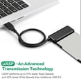 thumbnail image 1 of Cable adaptador T04 USB 3.0 a SATA Convertidor de disco duro HDD SSD de 2.5 / 3.5 pulgadas, 1 of 6