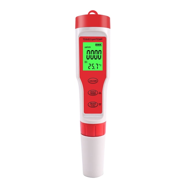 TDS Meter 4-in-1 Digital Water Tester Pen with PH TDS EC Temperature Measurement High Accuracy