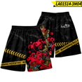 thumbnail image 1 of Pantalones cortos holgados de estilo japonés para hombre y mujer, ropa de calle masculina con estampado de zorro, cintura elástica, color negro, de talla grande, para verano Fivean unisex, 1 of 2