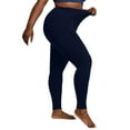thumbnail image 6 of Plus Size Fleece Lined Leggings with Pockets High Waist Winter Yoga Pants, 6 of 8