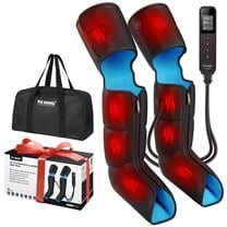 FIT KING Leg Massager with Heat for Circulation, Upgraded Calf Thigh Foot Compression Boots Massager, FSA/HSA Eligible