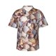 thumbnail image 1 of Fotbe Sea Shells Camisa Hawaiana para Hombre Unisex – Camisa Casual de Verano con Botones de Manga Corta de Algodón y Lino,Large, 1 of 7