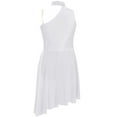 thumbnail image 4 of Miutii Kids Girls Sleeveless Lyrical Modern Contemporary Dance Dress Ballet Skirted Leotard Figure Skating Dress Dancewear White 14, 4 of 5