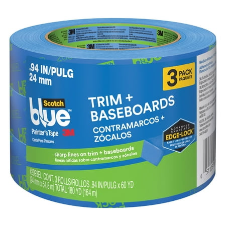 ScotchBlue Painter's Tape Trim and Baseboards with Edge-Lock, 0.94