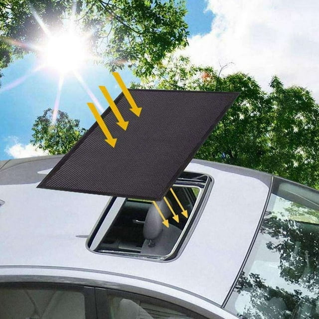 Techo solar para automóvil Parasol Pantalla magnética Red Techo corredizo Malla 10 segundos Instalación rápida Cubierta de protección solar UV duradera al estacionar en viajes de campamento