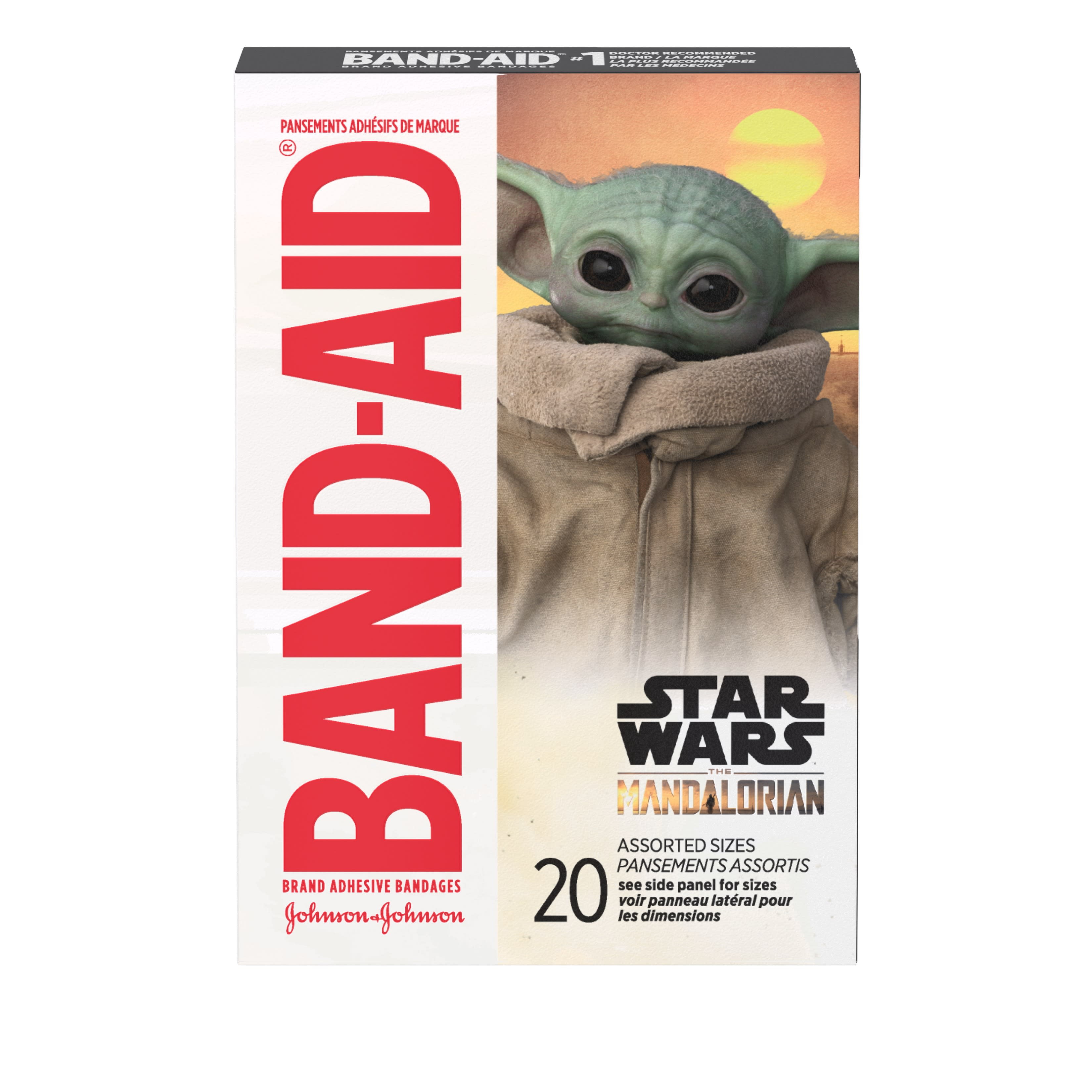 Band-Aid Brand Bandages for Kids, Star Wars The Mandalorian, 20 ct