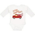 thumbnail image 3 of Inktastic It's My 1st Valentine's Day with Red Truck and Hearts Boys or Girls Long Sleeve Baby Bodysuit, 3 of 5