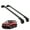 Black, variant on ERKUL Roof Rack Cross Bars for Kia Sportage 2017-2022 | Aluminum Crossbars with Anti Theft Lock for Rooftop | Compatible with Flush Rails - Silver