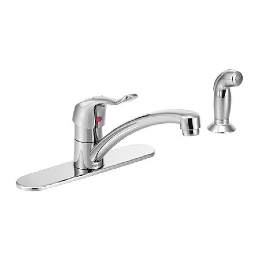 MOEN 8707 Manual, 101/2" Mount, 2 Hole Gooseneck Kitchen Faucet
